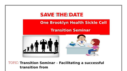 Panel discussion focused on the care of individuals living with SCD and their transition from pediatric to adult care. on March 27th at 5pm