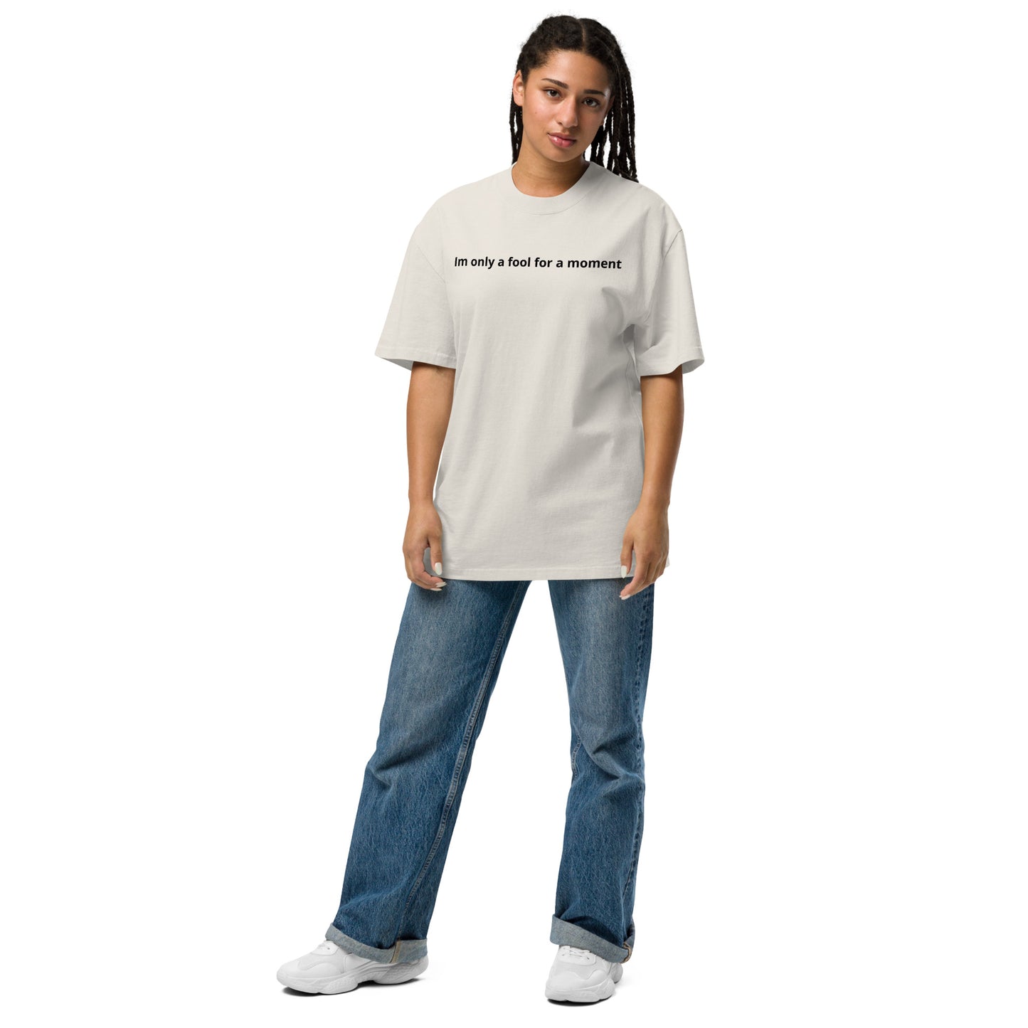 Fool for a moment Oversized faded t-shirt