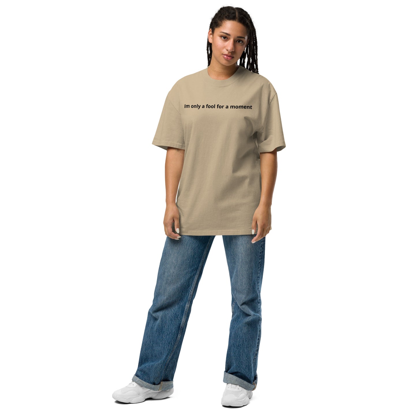 Fool for a moment Oversized faded t-shirt