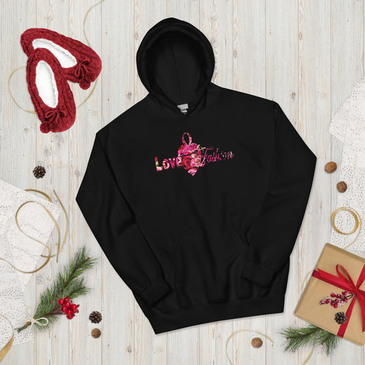 Pink rosses logo Neat collection Unisex Hoodie