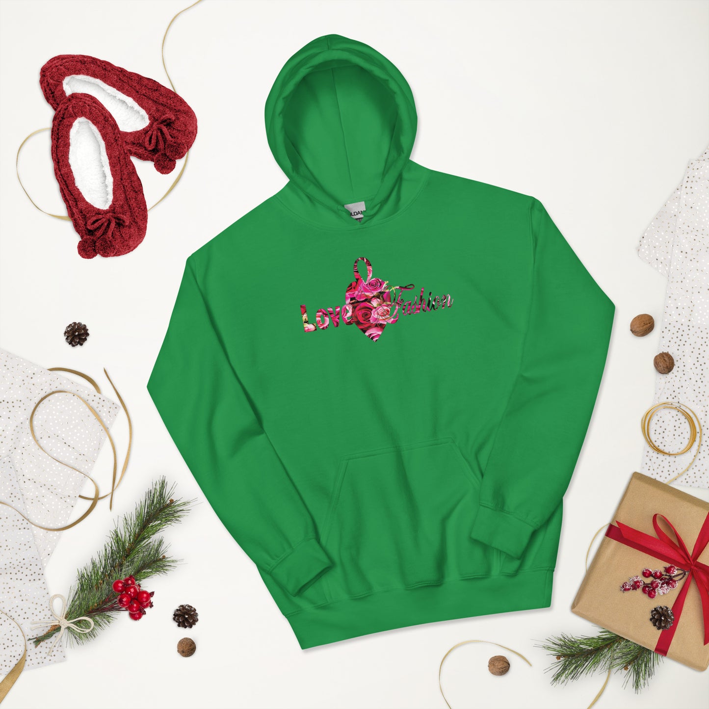 Pink rosses logo Neat collection Unisex Hoodie