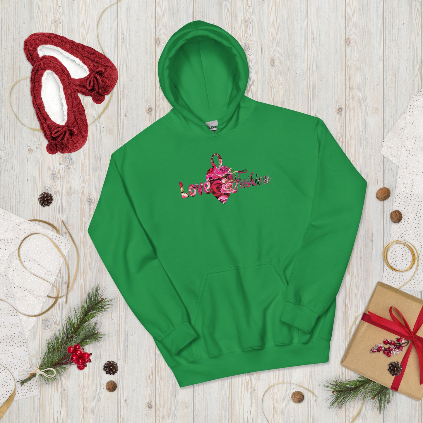 Pink rosses logo Neat collection Unisex Hoodie