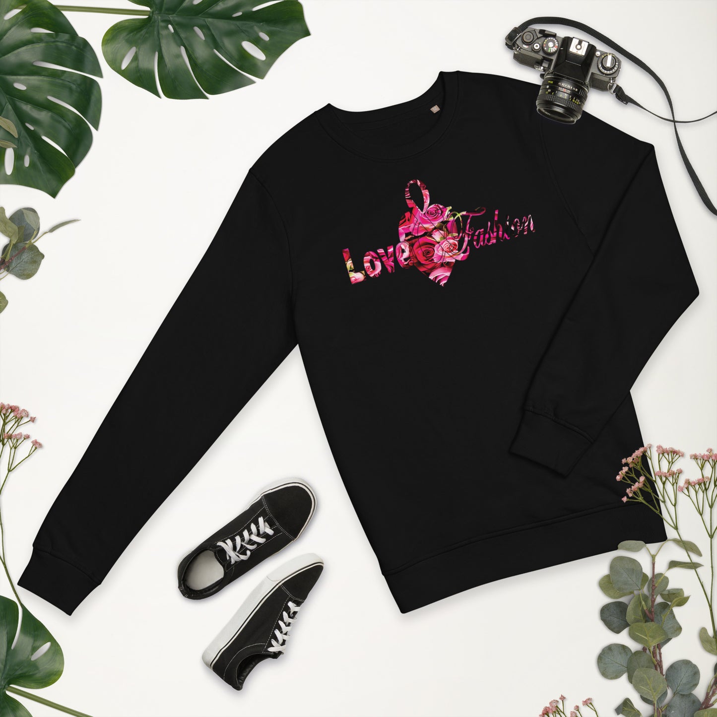 Pink Rosses Logo N.E.A.T. Collection Unisex organic sweatshirt