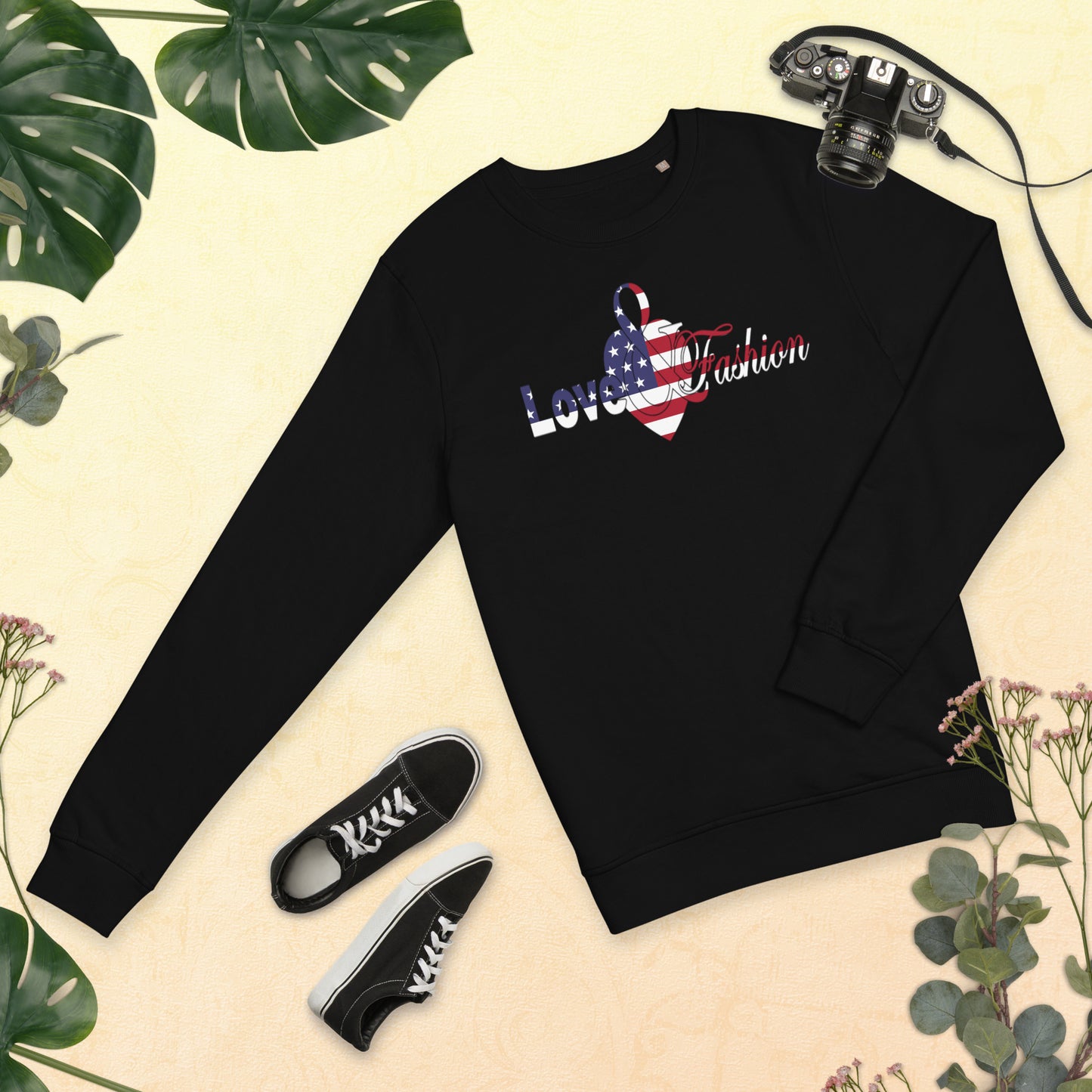 American Pride logo Pride Collection Unisex organic sweatshirt