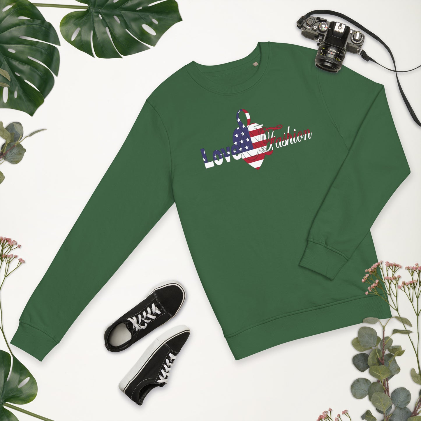 American Pride logo Pride Collection Unisex organic sweatshirt