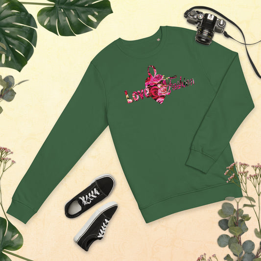 Pink Rosses Logo N.E.A.T. Collection Unisex organic sweatshirt