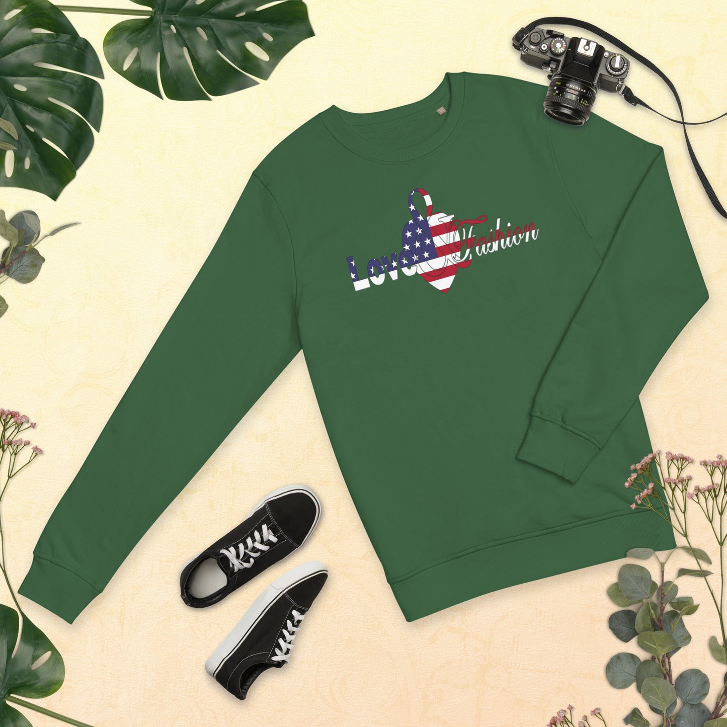 American Pride logo Pride Collection Unisex organic sweatshirt