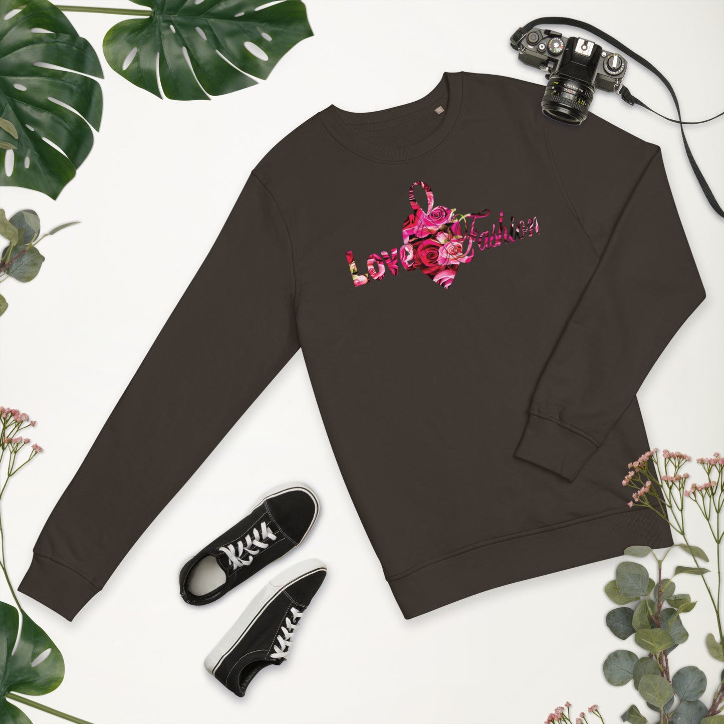 Pink Rosses Logo N.E.A.T. Collection Unisex organic sweatshirt