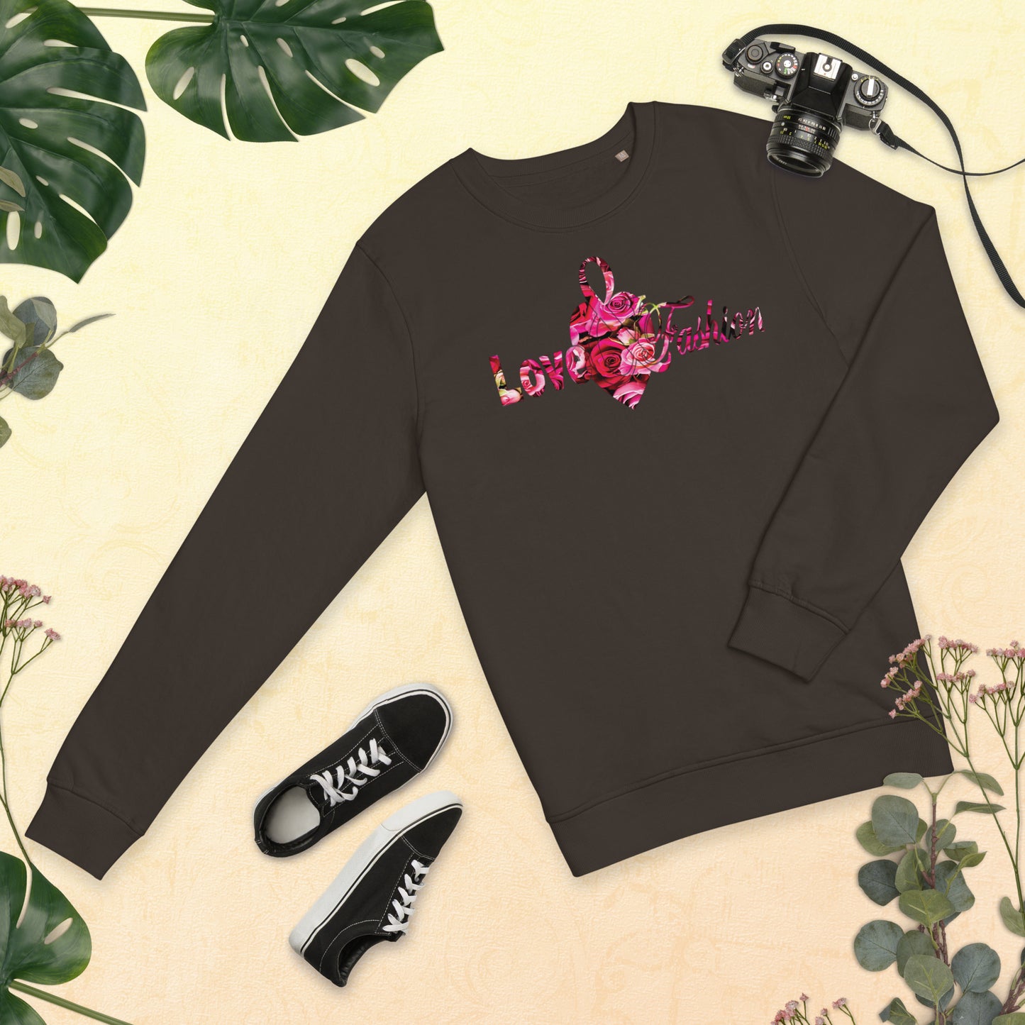 Pink Rosses Logo N.E.A.T. Collection Unisex organic sweatshirt