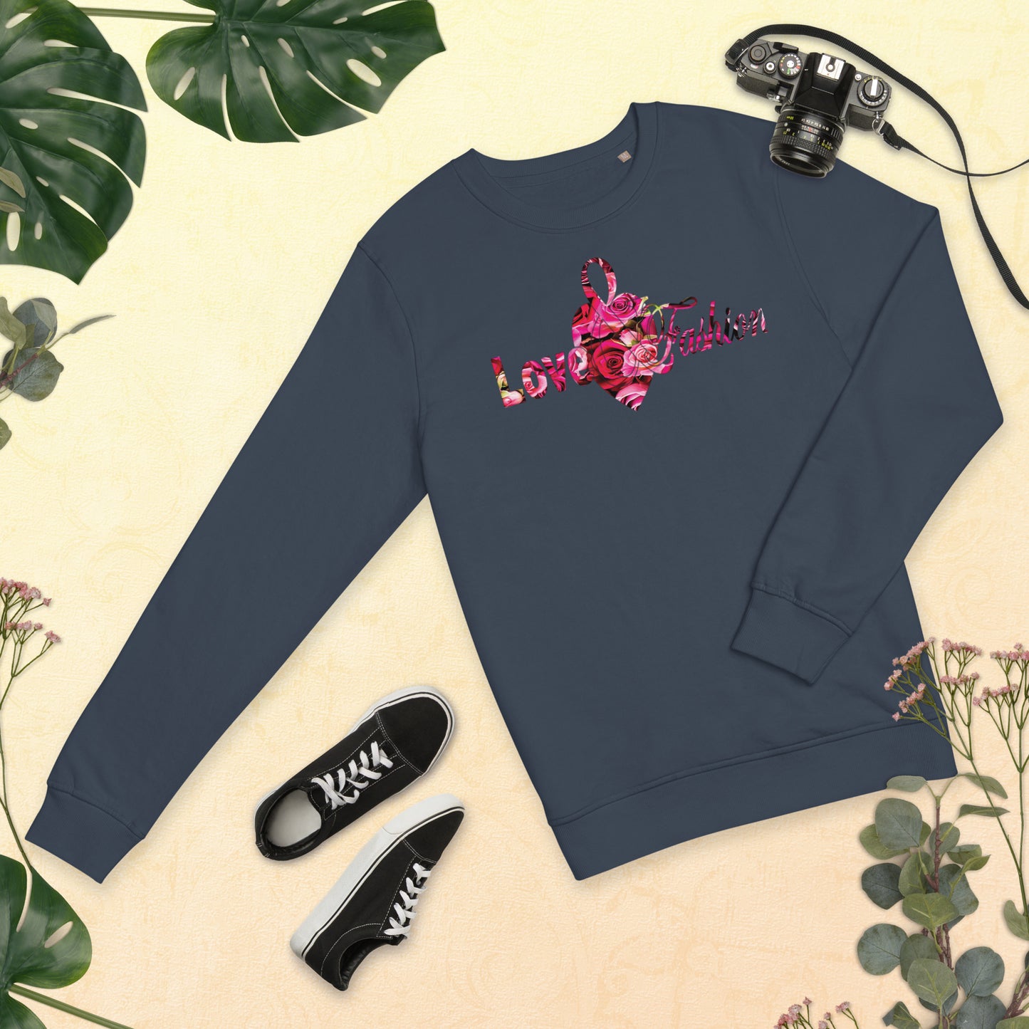 Pink Rosses Logo N.E.A.T. Collection Unisex organic sweatshirt