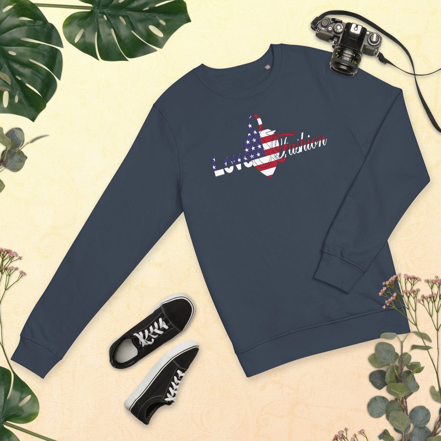 American Pride logo Pride Collection Unisex organic sweatshirt