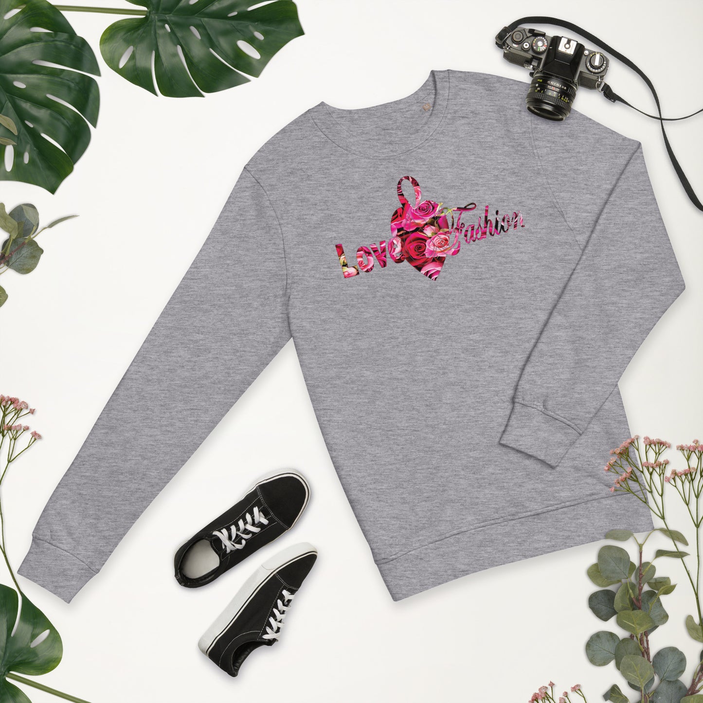 Pink Rosses Logo N.E.A.T. Collection Unisex organic sweatshirt