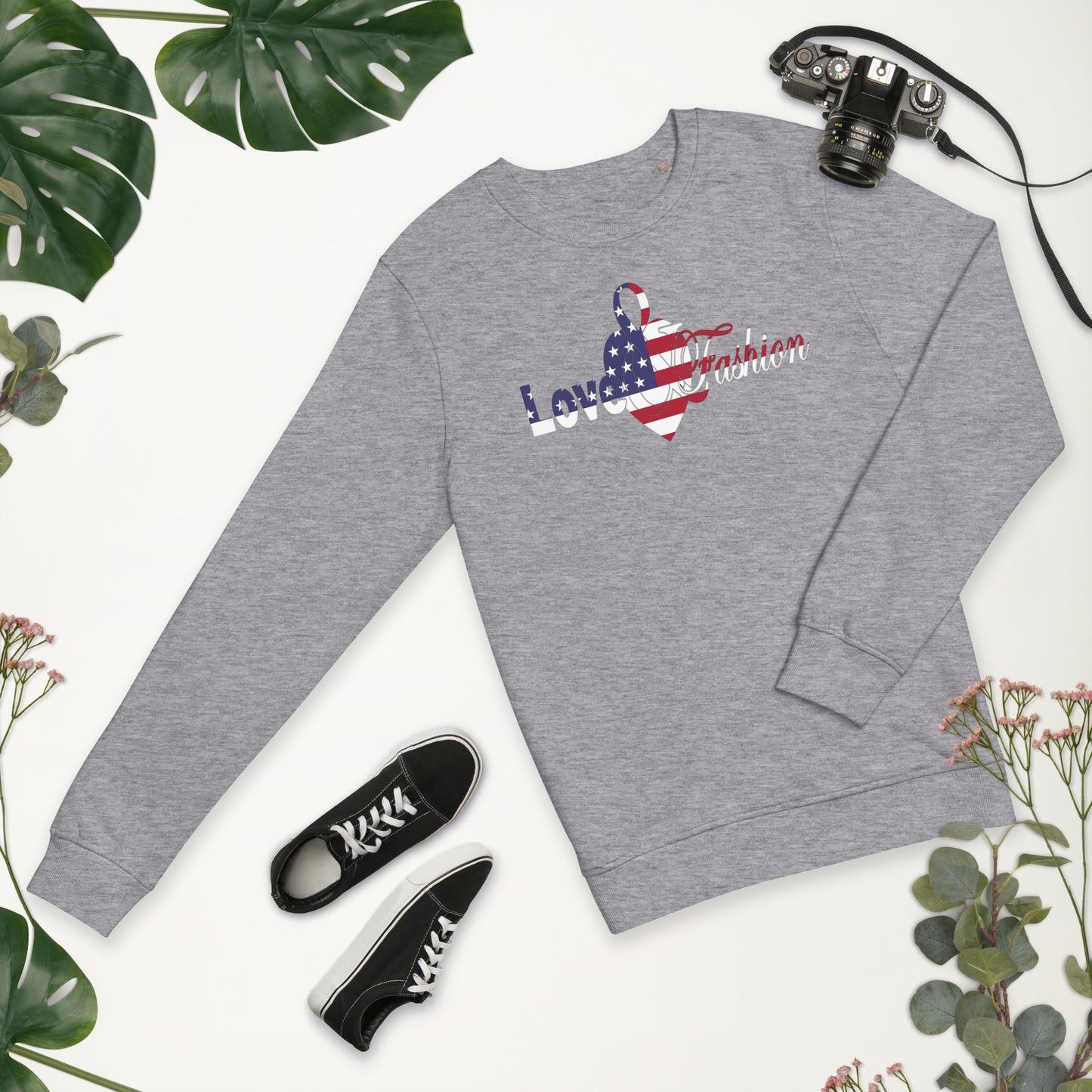 American Pride logo Pride Collection Unisex organic sweatshirt