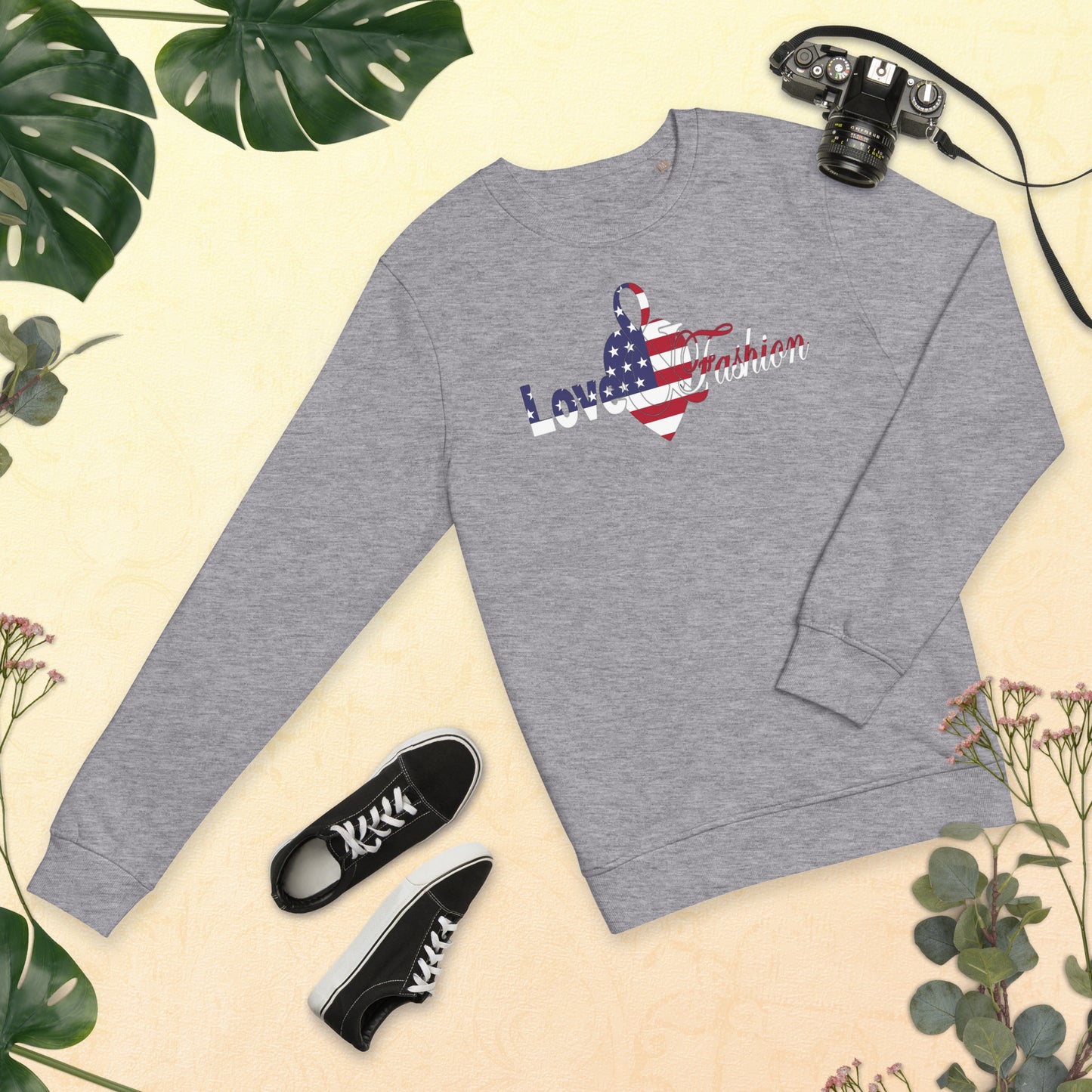 American Pride logo Pride Collection Unisex organic sweatshirt