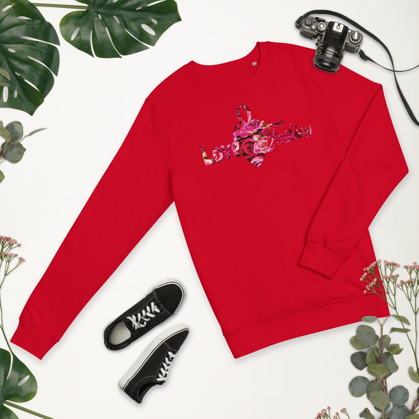 Pink Rosses Logo N.E.A.T. Collection Unisex organic sweatshirt