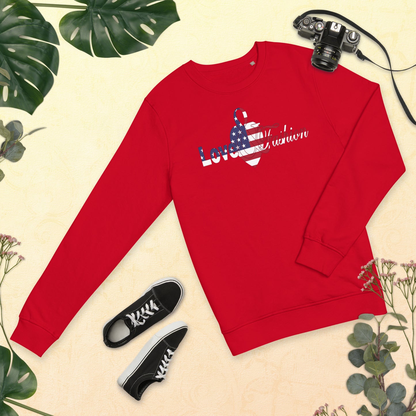 American Pride logo Pride Collection Unisex organic sweatshirt