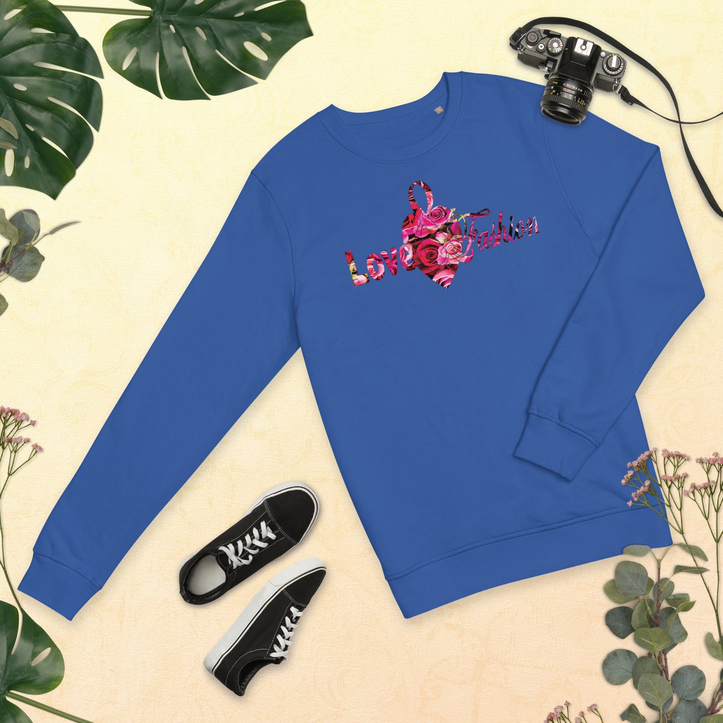 Pink Rosses Logo N.E.A.T. Collection Unisex organic sweatshirt