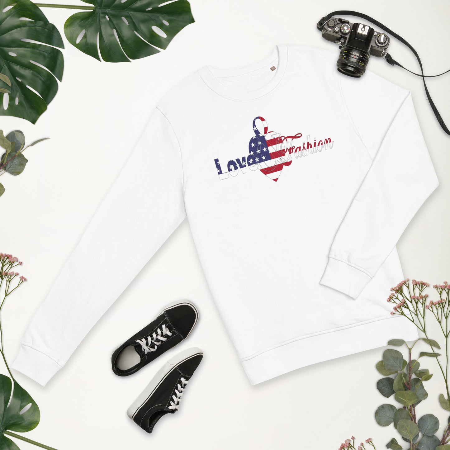 American Pride logo Pride Collection Unisex organic sweatshirt
