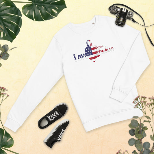 American Pride logo Pride Collection Unisex organic sweatshirt