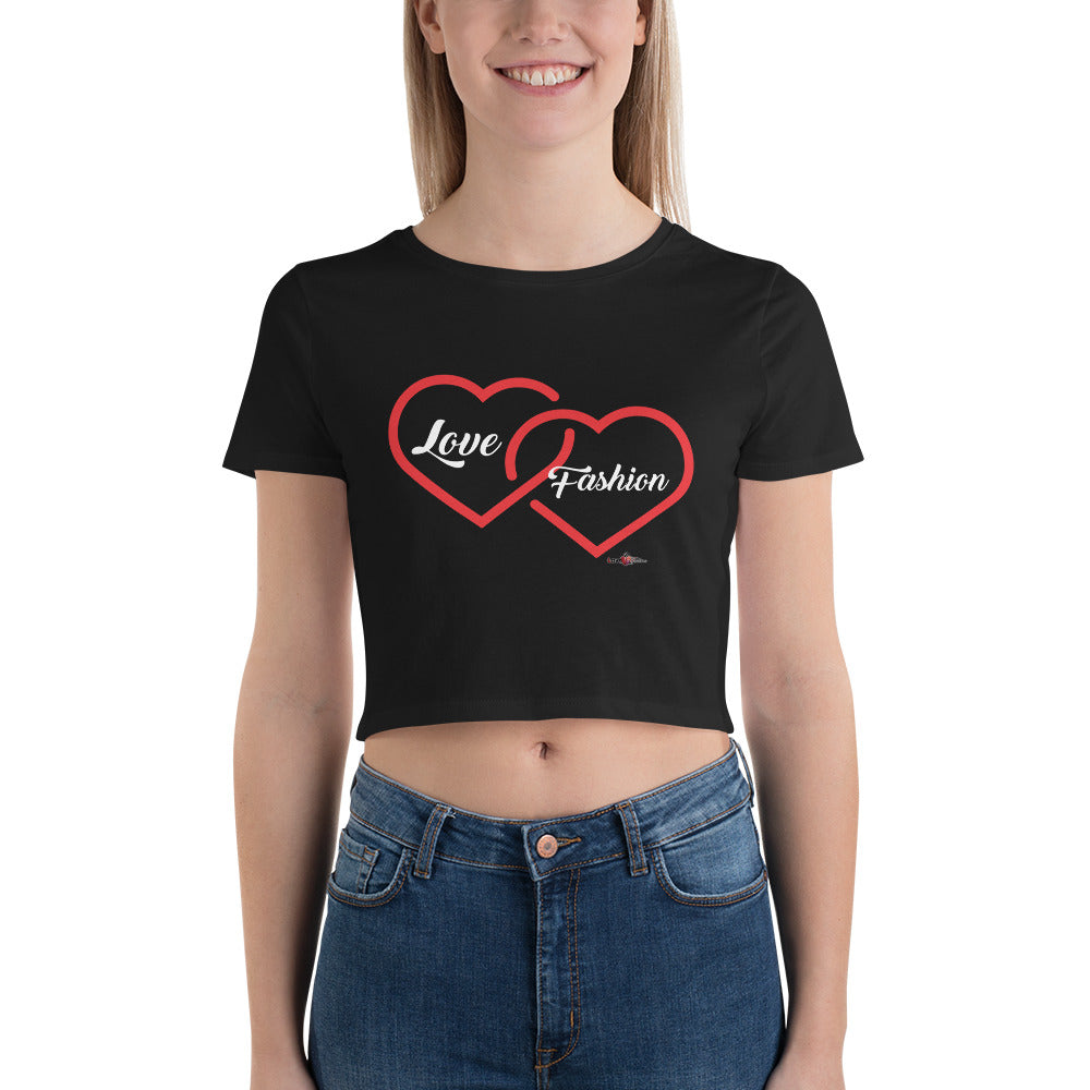 Love & Fashion Hearts N.E.A.T. Collection Women’s Crop Tee