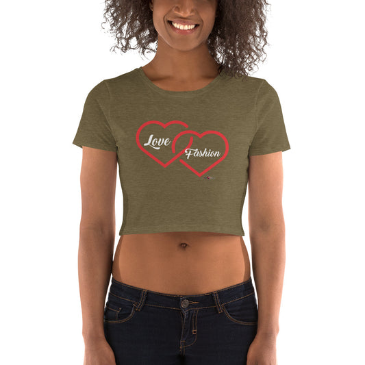 Love & Fashion Hearts N.E.A.T. Collection Women’s Crop Tee