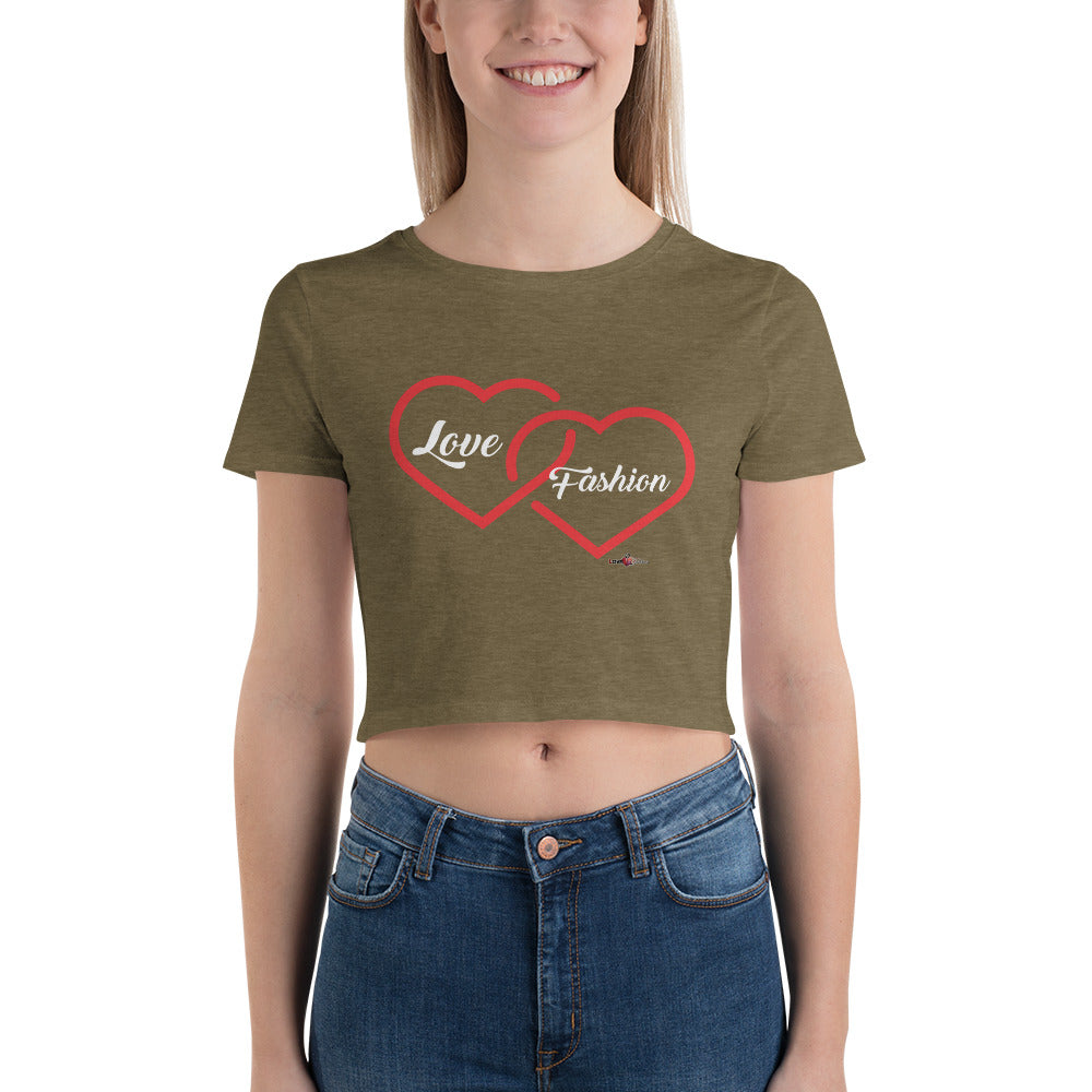 Love & Fashion Hearts N.E.A.T. Collection Women’s Crop Tee