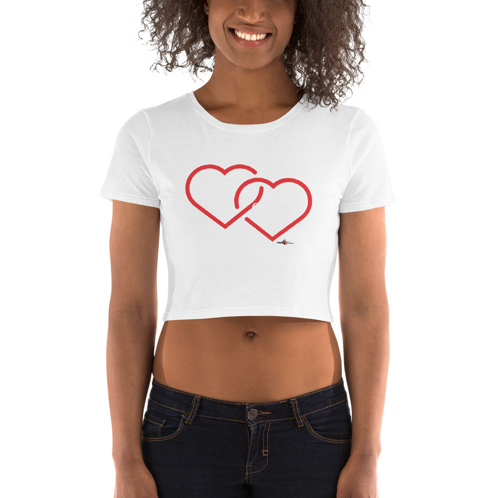 Love & Fashion Hearts N.E.A.T. Collection Women’s Crop Tee