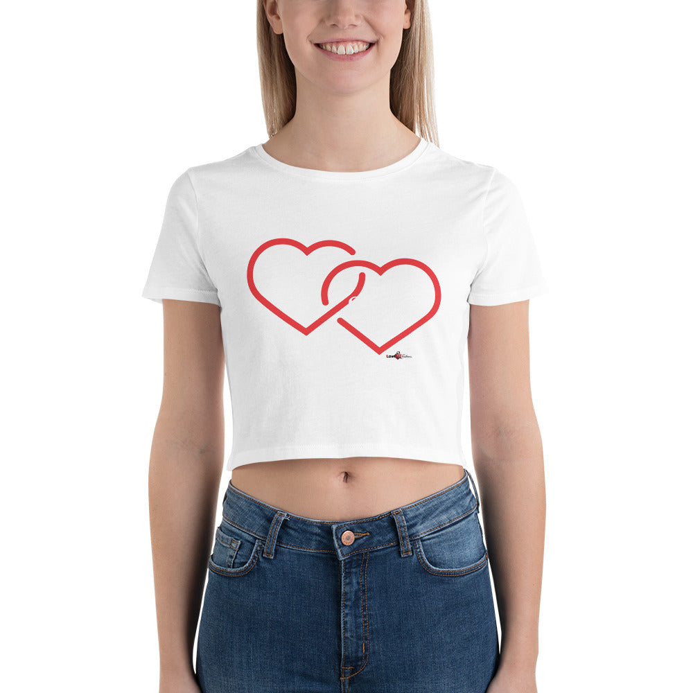 Love & Fashion Hearts N.E.A.T. Collection Women’s Crop Tee