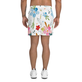 Floral B.F.F. Men's Recycled Athletic Shorts