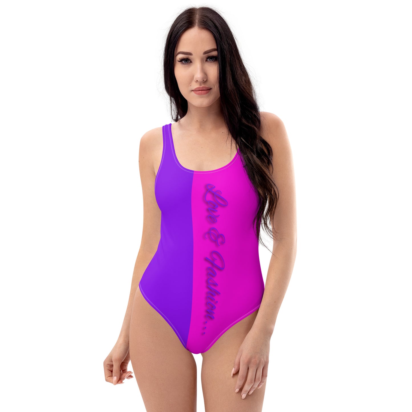 Ying yang Purple and pink One-Piece Swimsuit