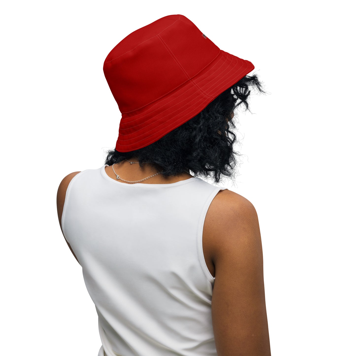 Red Reversible bucket hat