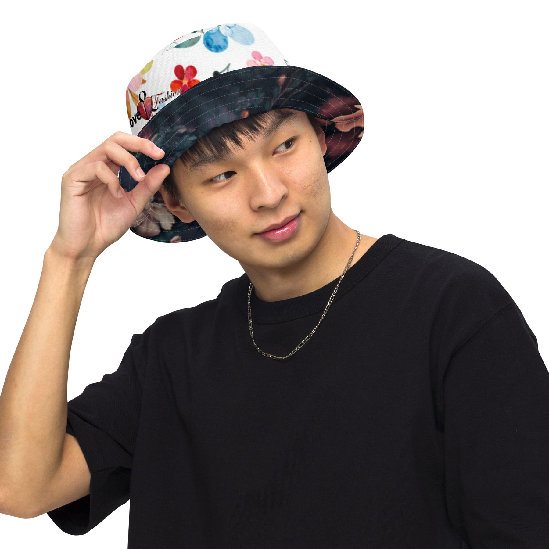 Floral BFF Reversible bucket hat