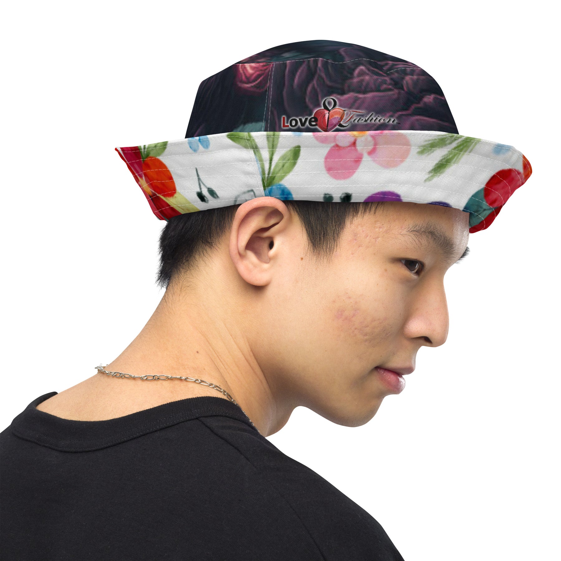 Floral BFF Reversible bucket hat