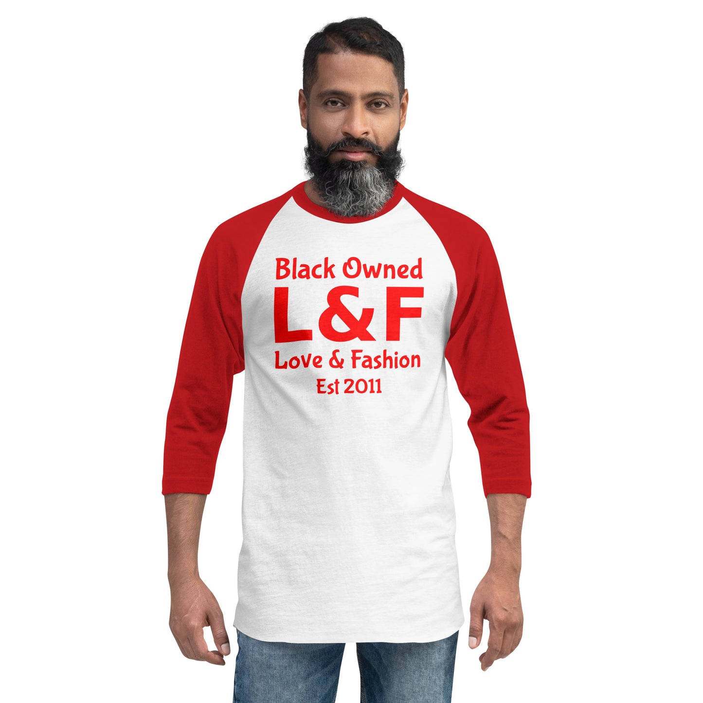 Black Owned 3/4 sleeve raglan shirt