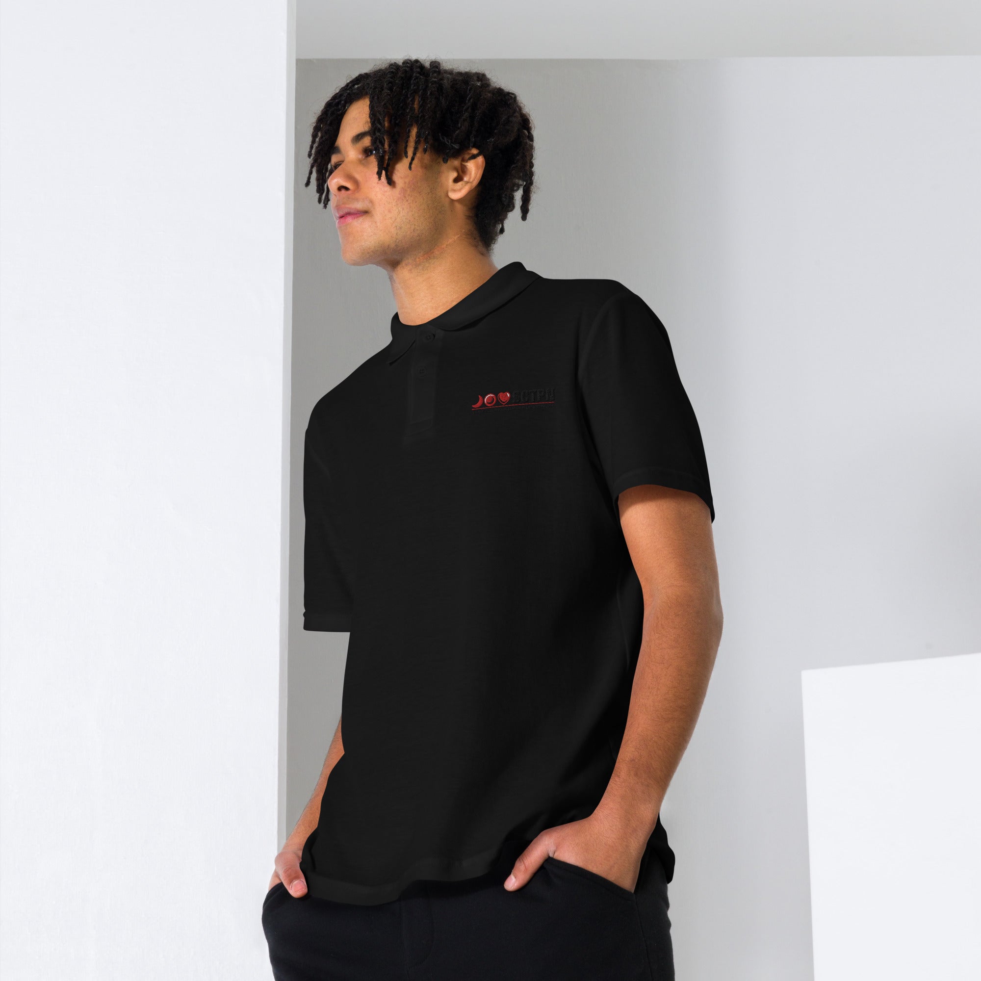 S.C.T.P.N. Unisex pique polo shirt