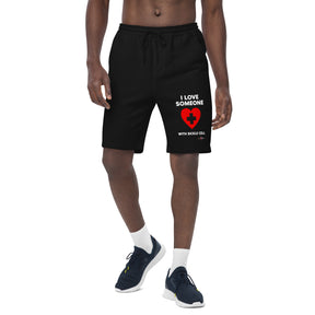 I love someone with SC N.E.A.T. Collection Men's fleece shorts