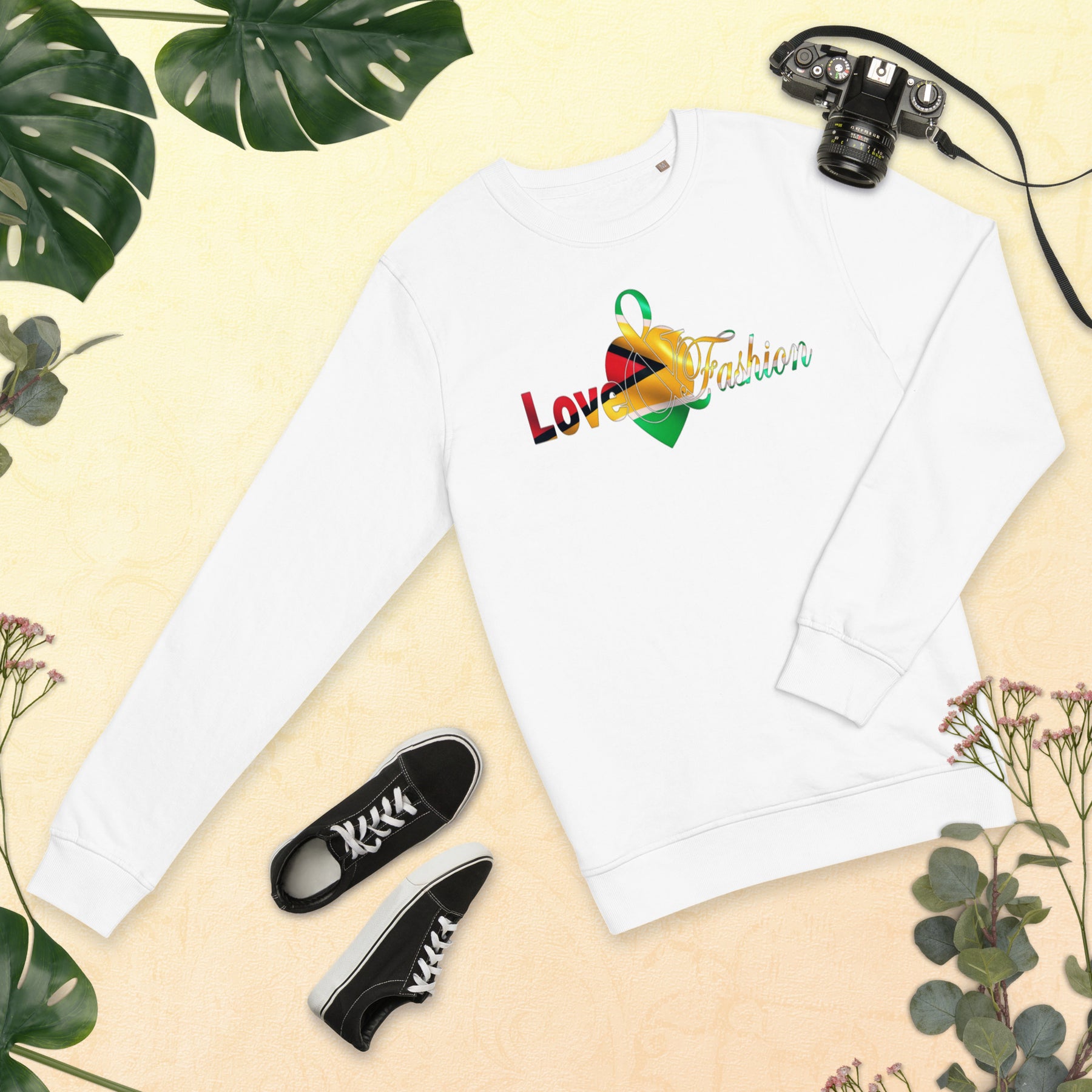 Guyana pride logo N.E.A.T. collection Unisex organic sweatshirt