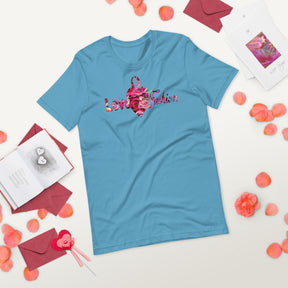 Pink rosses logo Neat collection Unisex t-shirt