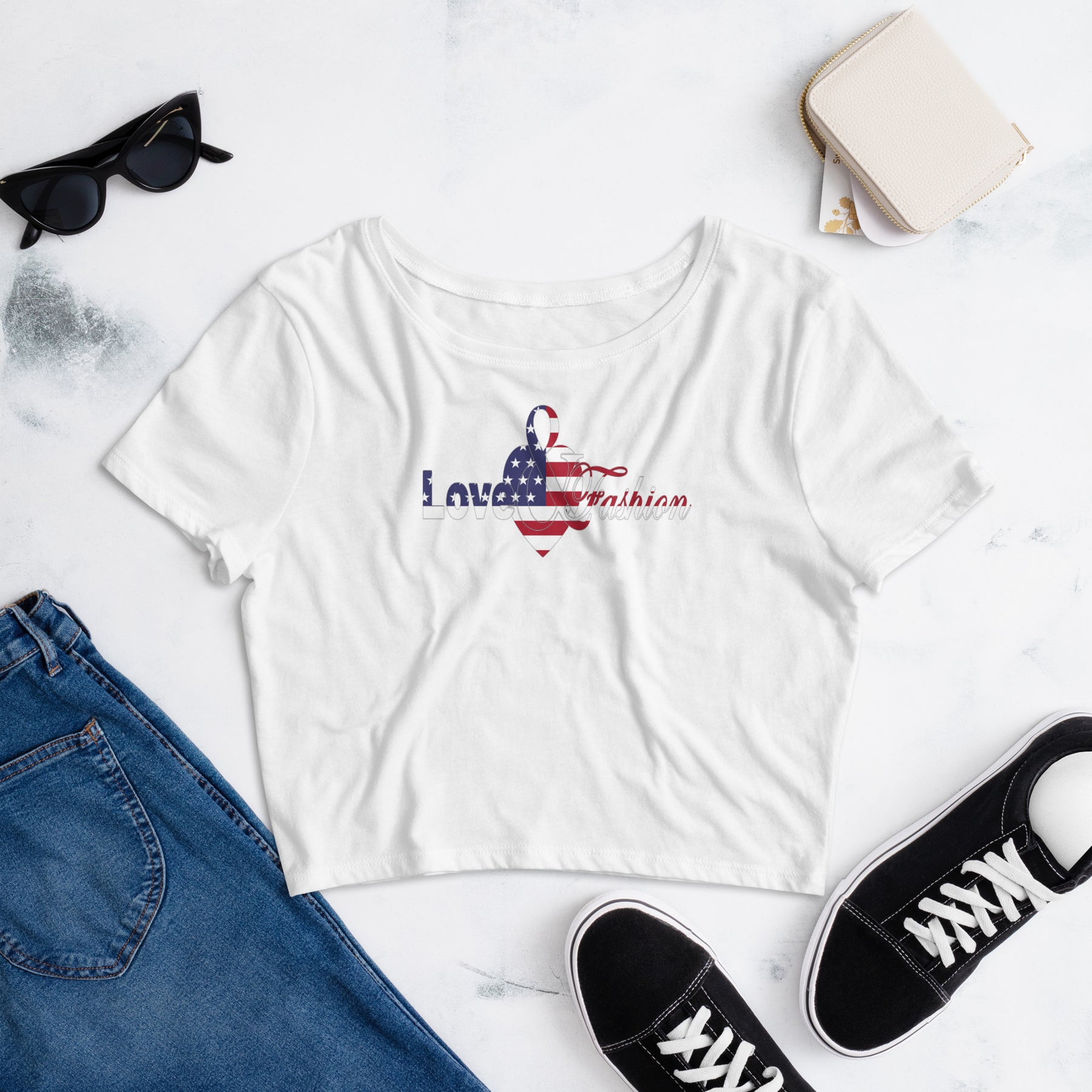 American pride logo Pride collection Crop Tee